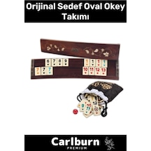 Özel Üretim Vip Büyük Boy Istakalı Eğlence Hobi Oyun 101 Ağaç Orijinal Sedef Oval Okey Takımı