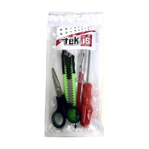 Kontrol Kalemi , Maket Bıçağı , Yıldız Tornavida , Makas Seti 4 Parça Tornavida Seti