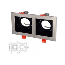 Cata Pars Ikili Kare Satin Dekoratif Spot Ct-5226