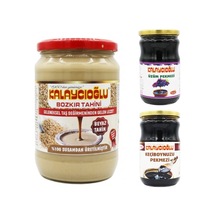 Kalaycıoğlu Bozkır Beyaz Tahin Cam 700 G + Keçiboynuzu Pekmezi Cam 800 G + Üzüm Pekmezi Cam 800 G