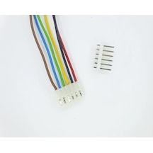 Sanec 3,96mm 6 Pin Kablolu Konnektör Takım 10cm - 0,50mm - Çift Taraflı