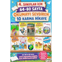 4. Sınıf Okumayı Sevdiren 64-80 Sayfalık 10 Lu Karma Hikaye Seti