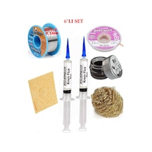 Lehimleme Seti 40 G 0,5 Mm Lehim Teli Cp-2015 Lehim Fitili Flux Lehim Toplama Havya Uc Temizleyici Seti Tk259