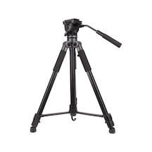 688 Profesyonel Fotoğraf Video Tripod 1.70 Metre Su Terazili Ve Asansörlü Taşıma Çantalı Full Set Diğer
