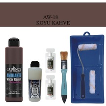 Fayans Tezgah B-ambiente Islak Zemin Aw-18 K.kahve 250ml Katalizör 20gr Taşvernikmat120 Satenruloset Koyu Kahve Koyu Kahve