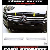 Vw Caddy Krom Ön Panjur 2 Parça 2015 ve Üzeri Paslanmaz Çelik