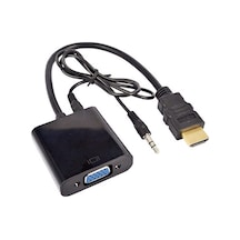 Ses Destekli Hdmi To Vga Dönüştürücü 4488A Adaptor Çevirici Adapt