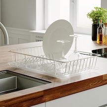 Tek Katlı Krom Bulaşıklık Sepeti 31 x 10 x 50 CM Krom