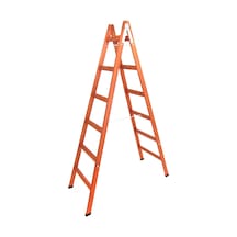 Step 6 Basamaklı Çift Çıkışlı Ahşap Merdiven Yükseklik 2 M