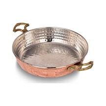 Turna Bakır Soylu Tava 4 No 20 CM İnce Kırmızı Turna7605-1