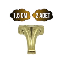 Moda Metal Ayak Çeyiz Ve Hediye Kutusu Mobilya Ayağı 1,5cm Altın 2 Adet Altın