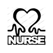Nurse Hemşire Sticker 01592