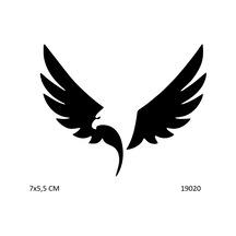 Airbrush Tattoo Kartal Yapışkanlı Stencil Süsleme Ve Boyama Kalıbı