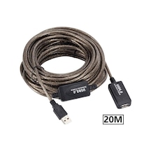 Alfais 5228 Aktif USB Dişi Erkek Uzatma Kablosu 20 M