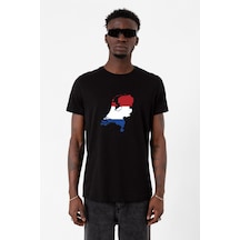 Euro 24 Netherlands Siyah Erkek Tshirt Çok Renkli