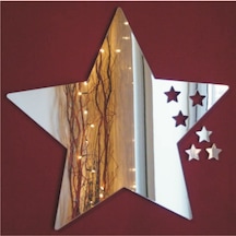 M3 Decorium Stars Yıldız Dekoratif Ayna Gümüş