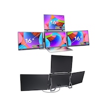 Ultrax 16" Üçlü Taşınabilir Monitör Çoklu Ekran 1200p Notebook Monitör