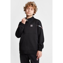 Lescon Çocuk Fermuarlı Kapüşonlu Sweatshirt 25n-3128 Siyah