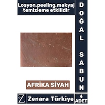 Bitkisel Organik %100 Doğal Saç Yüz Vücut El Kullanım Cilt Losyon Peeling Sabun Afrika Siyah 4 Adet