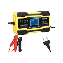 Ayt Ucomen Uc-c121001a Sarı 12-24 Volt 10 Amper Led Göstergeli Akü Şarj Cihazı Oto Motor Akü Şarj Aleti