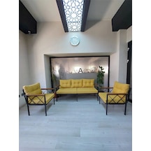 Safir 3 1 1 Bahçe,balkon,teras,cafe,çay Seti,oturma Grubu,koltuk Takımı 3lütakımlar Sarı
