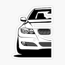E90 E92 Araba Resmi Cam Sticker Yapıştırma 16Cm 2 Adet