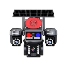 Av-s463g 3 Kameralı Sım Kartlı Güneş Panelli 6mp Ptz Güvenlik Kamerası