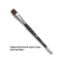 Pebeo 205 Seri Düz Kesik Uçlu Fırça No 1