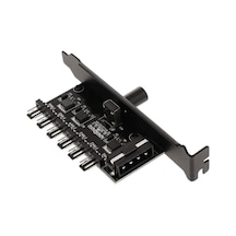 Tr 6 Port Fan Çoğaltıcı Hız Kontrol Kartı Molex Güç Giriş Soketi 12v