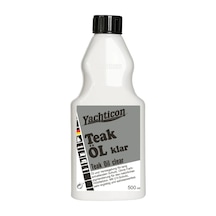 Yachticon - Şeffaf Tik Yağı 500 Ml : Ahşabınızın Doğal Dokusuna Dokunmadan Uv Ve Su Kalkanı Oluşturun
