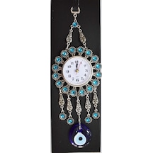 Nazar Boncuklu Küçük Duvar Saati (413484811) Çok Renkli