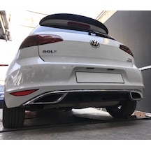 Volkswagen Golf 7 Difüzör Parlak Siyah 2013 Ve Üzeri Arka Tampon Alt Eki