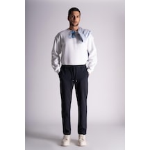 Slim Fit Jogger Bel Pantolon Lacivert Lacivert