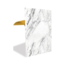 Tink Kendinden Yapışkanlı Beyaz Mermer Desenli Pvc Panel 41x62 Cm