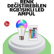 Mey İthalat 2025 Rgb Led Ampul Uzaktan Kumandalı Renkli Işık A Kalite Çok Renkli