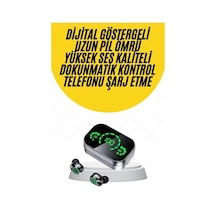 Kablosuz Bluetooth Kulaklık Çift Telefon Destekli Powerbankli Dijital Göstergeli - 1000