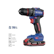 Exen EN 272 DS 21V 2AH 70 NM  Kömürsüz Darbeli Şarjlı Matkap