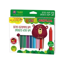 12'li Paket Mum Boya Kalemi - Çocuklar İçin 124-Pembe