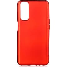 Realme 7 Kılıf Zore Premier Silikon Kapak-Kırmızı