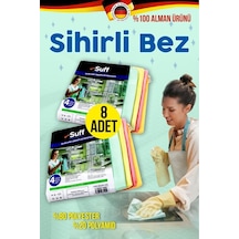 Suff Sihirli Mikrofiber Temizlik Bezi 8 Adet - Almanya'dan Ithal Orijinal Ürün