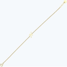 Altınbaş Altın N Harfi Bileklik Nblıntgk01-25295 Sarı Altın