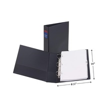 Avery Legal Sağlam Binder 3 Halkalı 5,1 Cm Yuvarlak Halka, Siyah, 1 Binder 6401 Genel