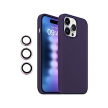 İphone 15 Pro Max Kılıf Kamera Lensli Lansman Silikon Kapak