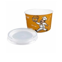 Kağıt Çorba Kasesi Kapaklı 16 Oz 500'lü Karton Çorba Kasesi