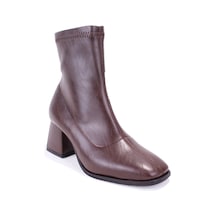 Dagoster Dza07-1277101 Kahve Klasik Topuklu Kadın Bot Kahve