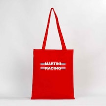 Martini Racing Kırmızı Gabardin Bez Çanta