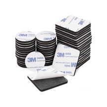 Padalink 100 Adet Siyah 3m Eva Köpük İki Yönlü Bant - 2mm Kalın, Güçlü Yapıştırıcı, 40x40mm Kare Ve Daire, Halka, Dekorasyonlar İçin