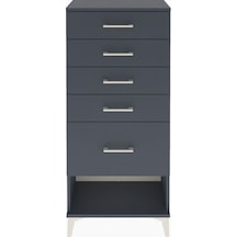 Arges Dolap 5 Çekmeceli 60x30x134 Antrasit-antrasit Antrasit