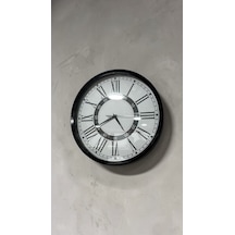 Model 1 Metal Duvar Saati 40 Cm Siyah
