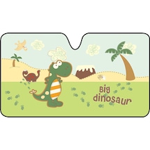 Küçük Dinozor Araba Ön Cam Güneşliği Sevimli Karikatür Isı Yalıtımlı Ön Cam Güneşliği
